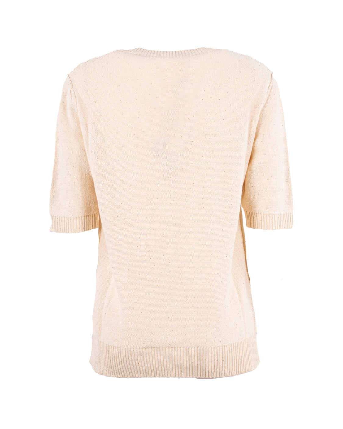 shop FABIANA FILIPPI  Pull: Fabiana Filippi maglia in cotone e lino.
Paillettes.
Slim.
Manica corta.
Composizione: 53% lana – 47% cotone.
Made in Italy.. MAD265F490D273-0149 number 675033